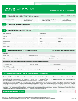 Support Path Program Intake Form