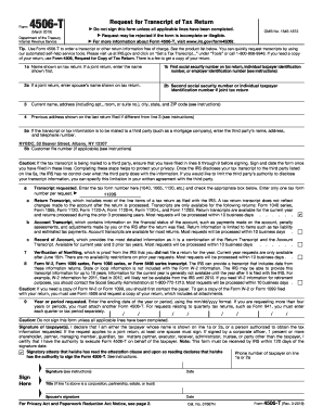 4506 T Form March