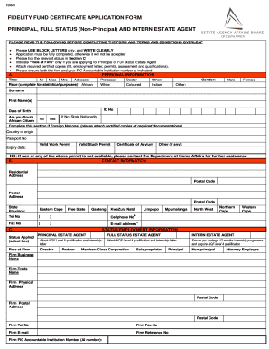 Fidelity Fund Certificate PDF  Form