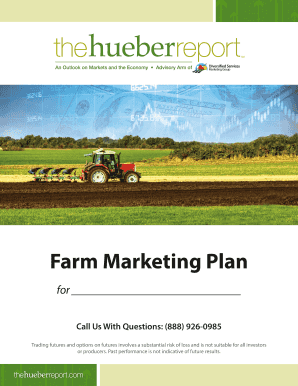 Farm Marketing Plan the Hueber Report  Form