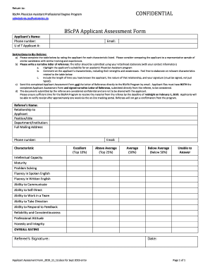 Application Document  Form