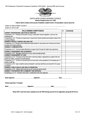 Png Nursing Council Registration Form PDF