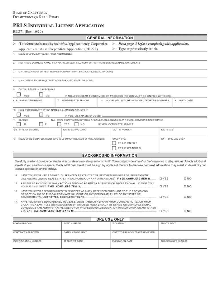  Salesperson License Application Re 202 2020-2024