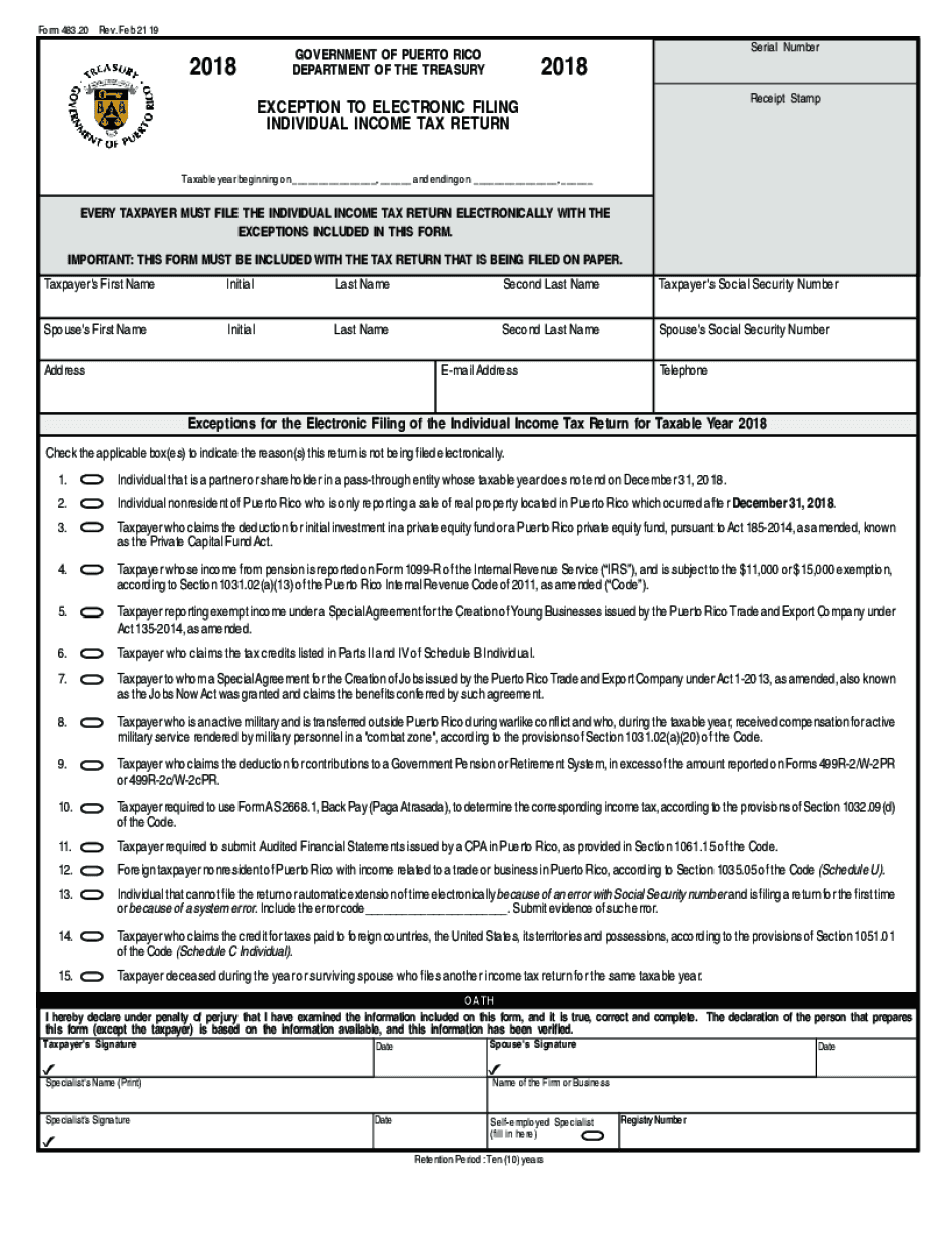 INDIVIDUAL UNIQUE FORM Feb 20 19 Pmd