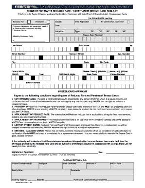 Marta Senior Pass  Form