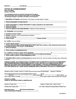 Collier County Noc  Form