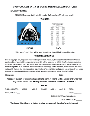 Everyone Gets Eaten by Sharks Script PDF  Form