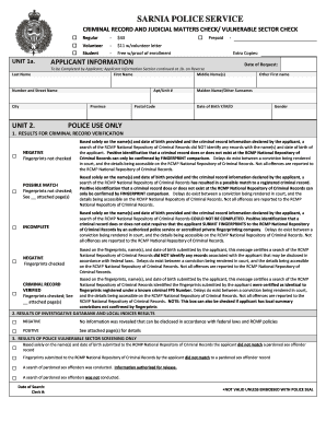  Vulnerable Sector Check Sarnia 2019-2024