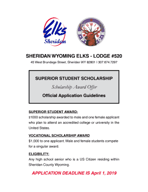 SHERIDAN WYOMING ELKS LODGE #520  Form