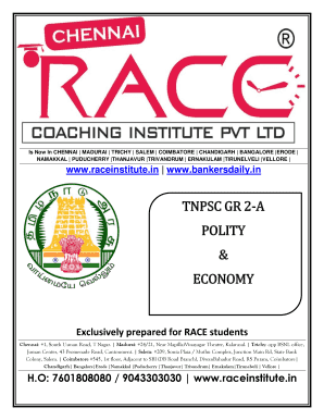 Race Academy Tirunelveli  Form