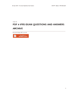 Ifrs Exam Questions and Answers PDF  Form