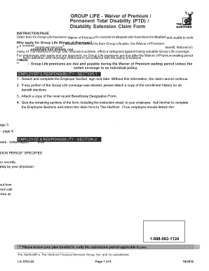 ** Note Group Life Premiums  Form