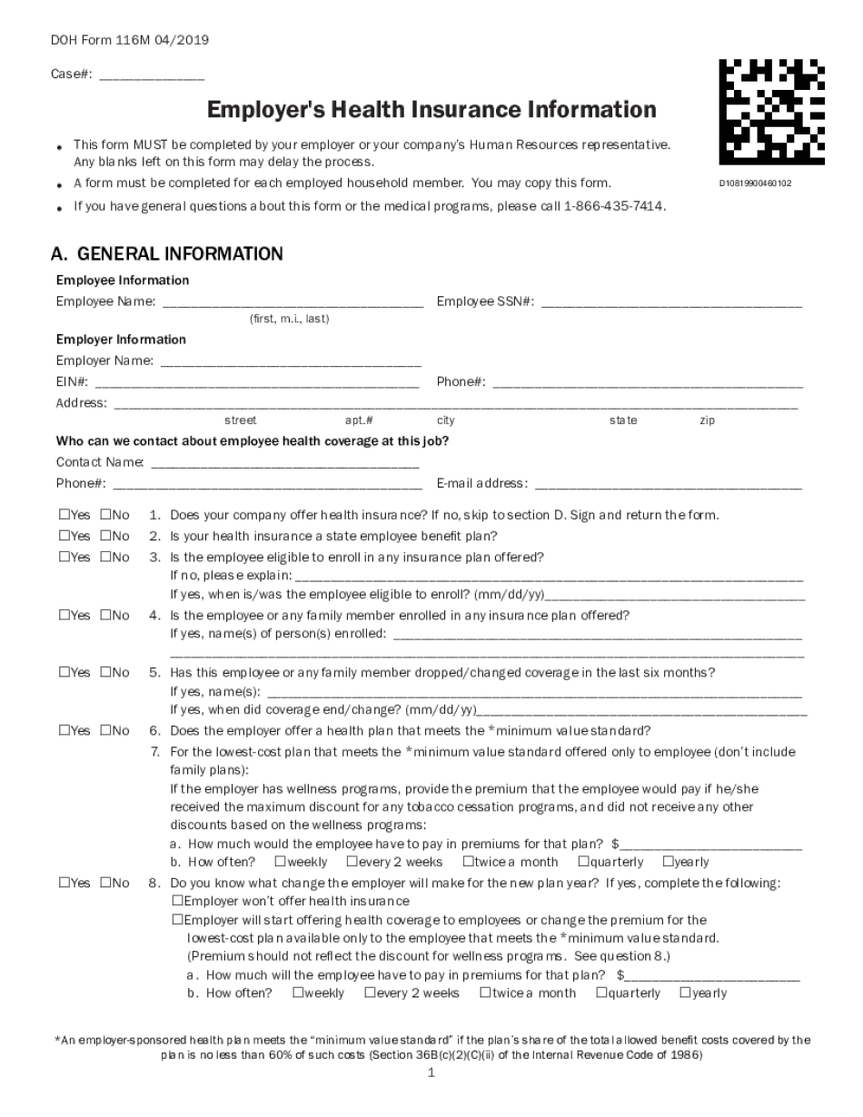 Doh Form 116m