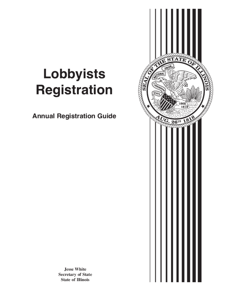  Illinois Lobbyists Registration Annual Registration Guide 2018-2024