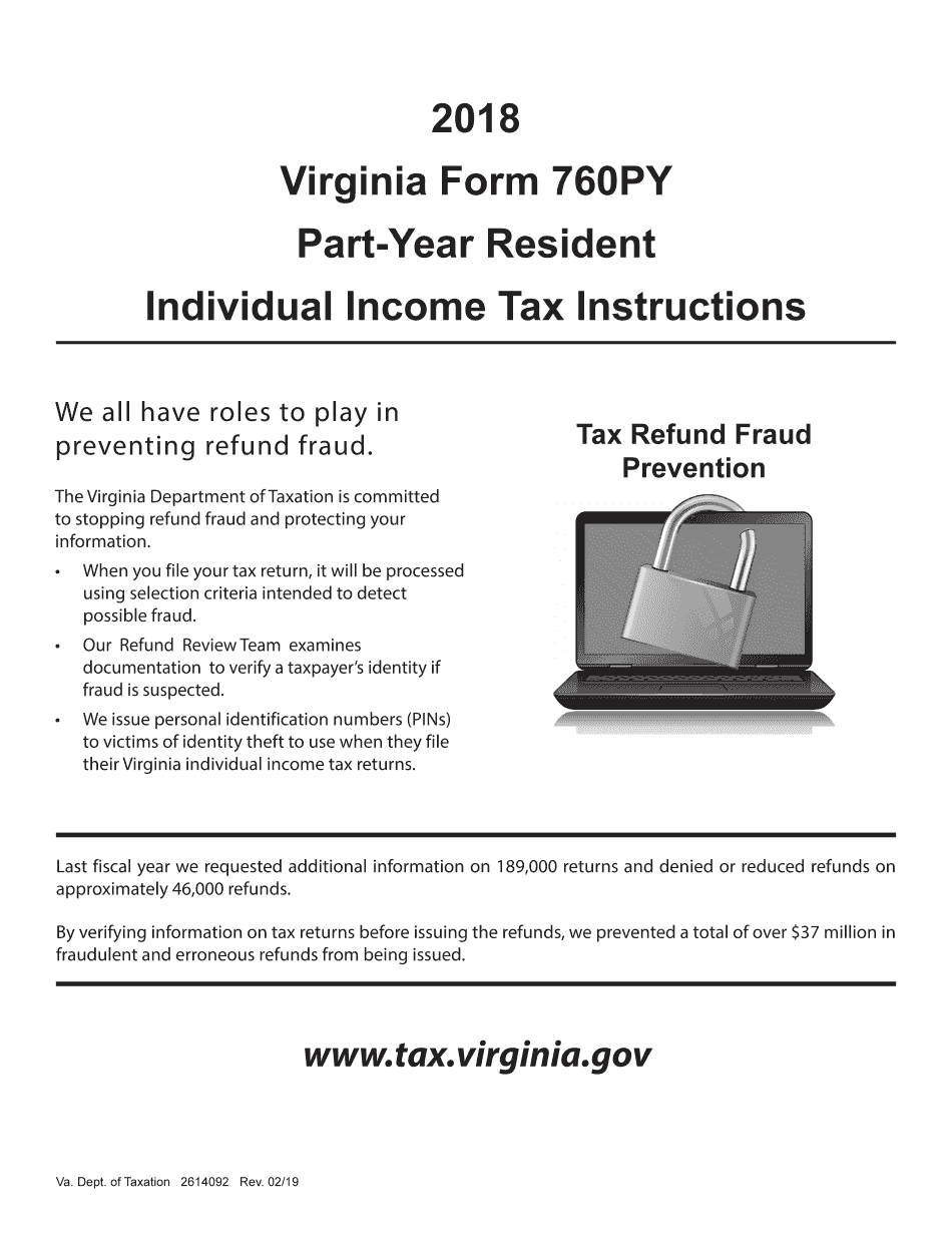  Va Tax Forms 2019-2024