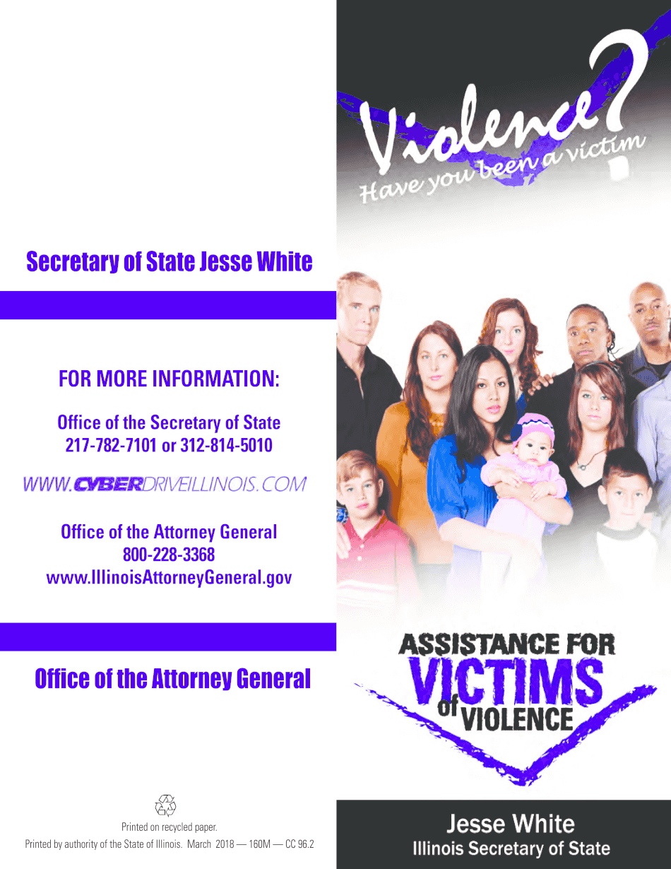 Victim of Violence Brochure  Form