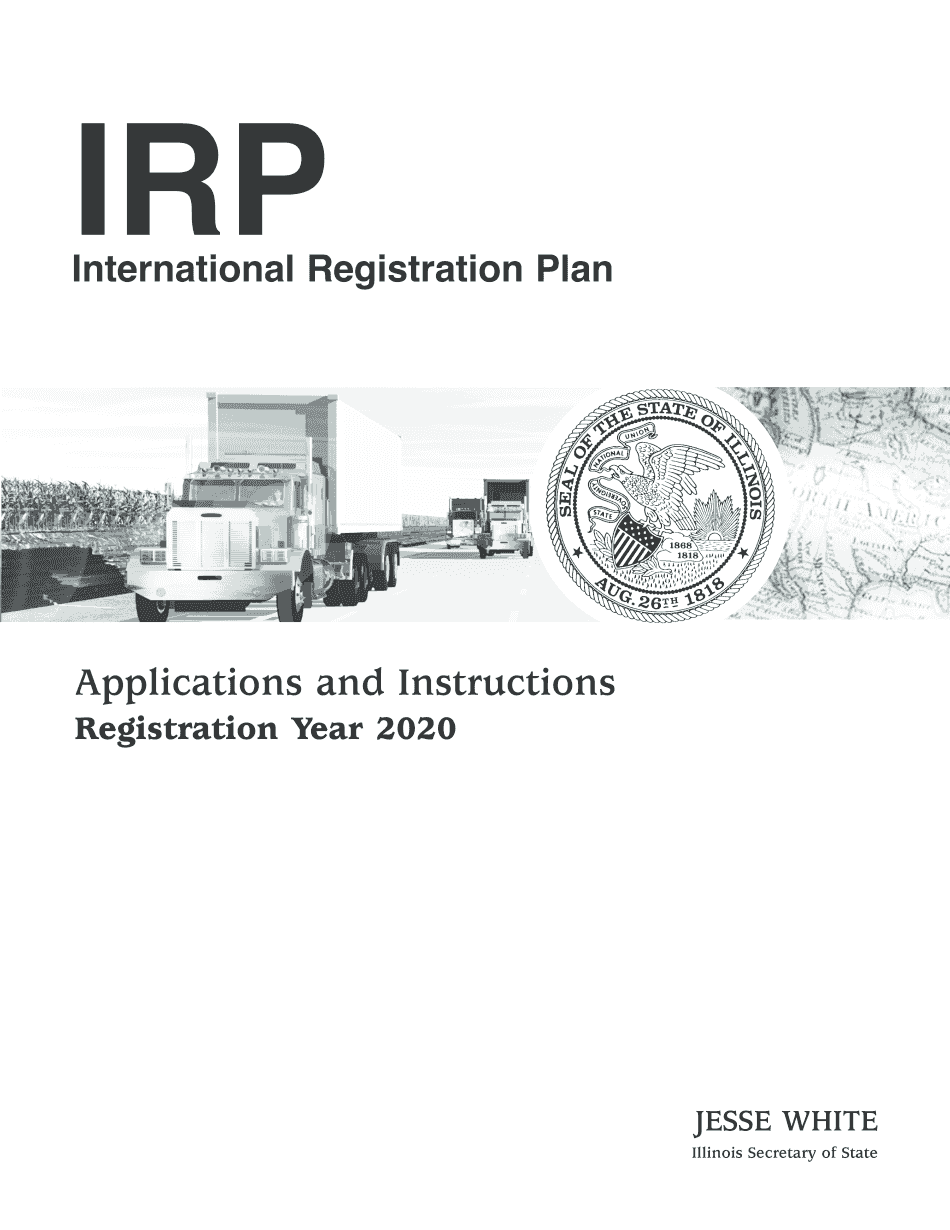 Application and Instructions for International Registration Plan  Form