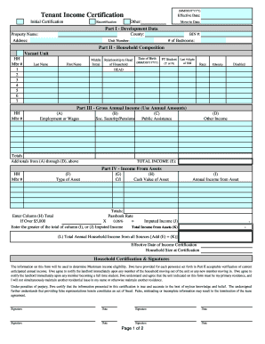  Dhcr Tenant Income Certification Form 2006