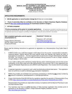  MEDICAL DEVICE, EQUPMENT & GAS MDEG DRUG OUTLET 2019