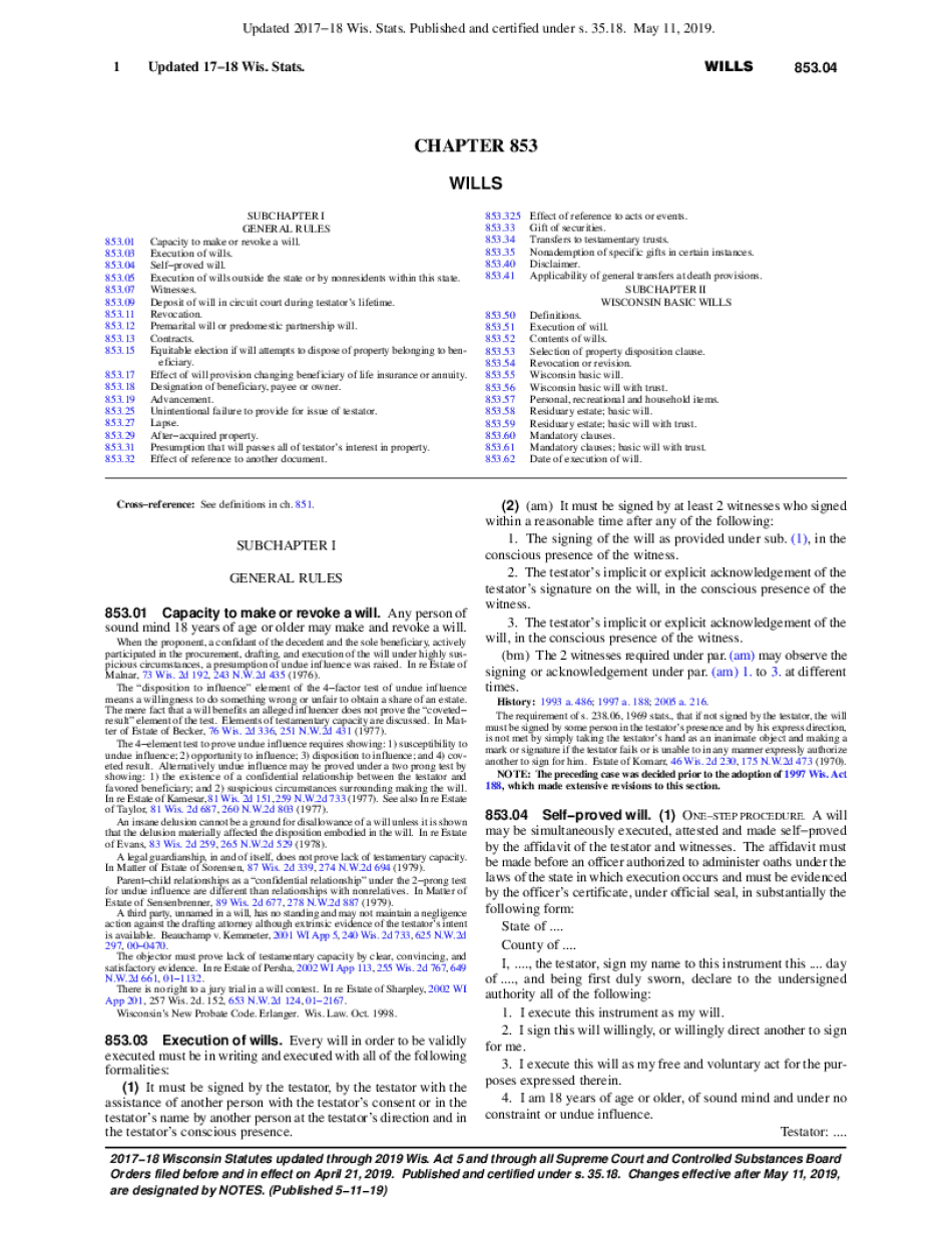  Capacity to Make or Revoke a Will 2017