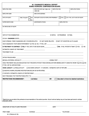  M1 Form Maine 2018-2024