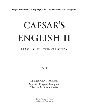 Caesar&#039;s English Book 1 PDF  Form