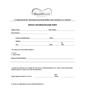 Release Medical  Form