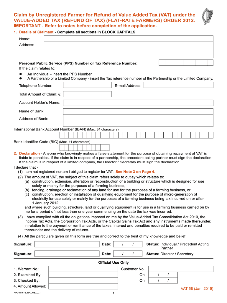  Vat 58 2019