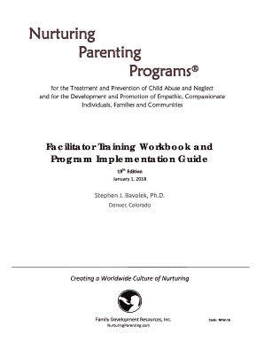 Nurturing Parenting Workbook PDF  Form