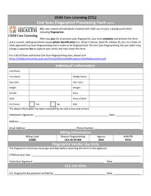 Ccl Fingerprinting  Form