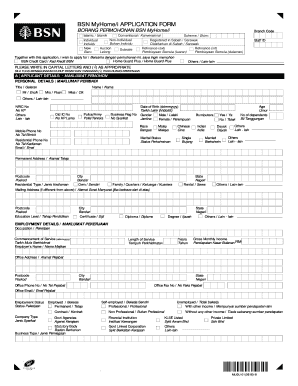 Bsn Myhome I Application Form