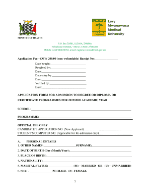 Lmmu Online Application  Form