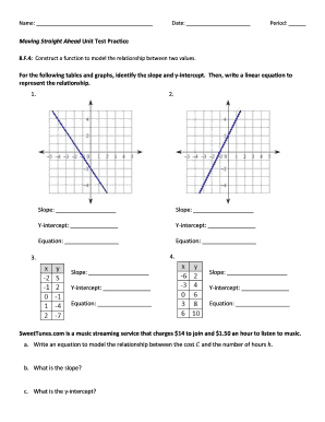 Moving Straight Ahead Unit Test  Form