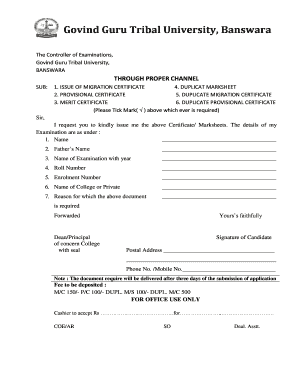 Ggtu Migration Form