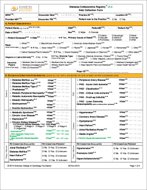 Diabetes Registry Template  Form