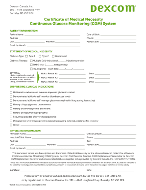 Dcdexcom  Form