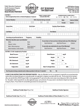 Peehip Wellness Form