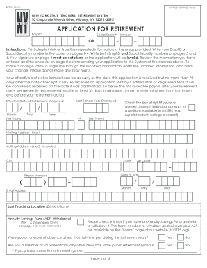  Ret Form 2019