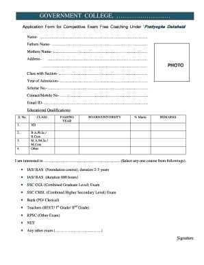 Pratiyogita Form