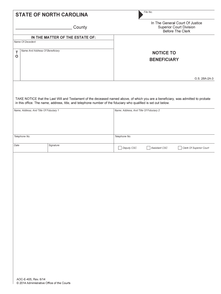 Aoc 405  Form