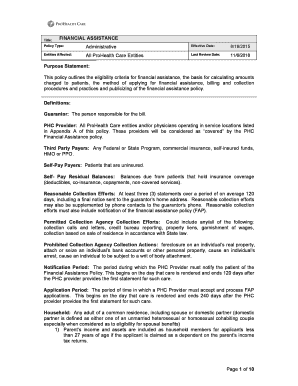  Prohealth Care Financial Assistance 2018-2024