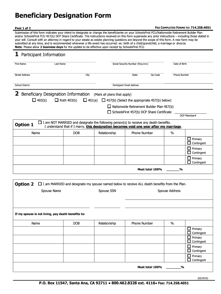  Fcu Beneficiary 2019-2024