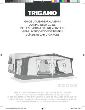 Trigano Awning Instructions  Form