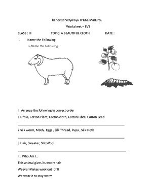 Kv Madurai Worksheets  Form