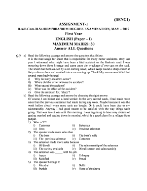 Anucde Assignment with Answers  Form