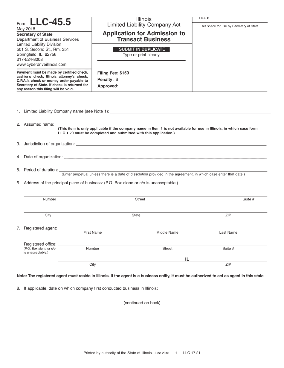  Illinois Department of Revenue Illinois Business Registation Application 2018-2024