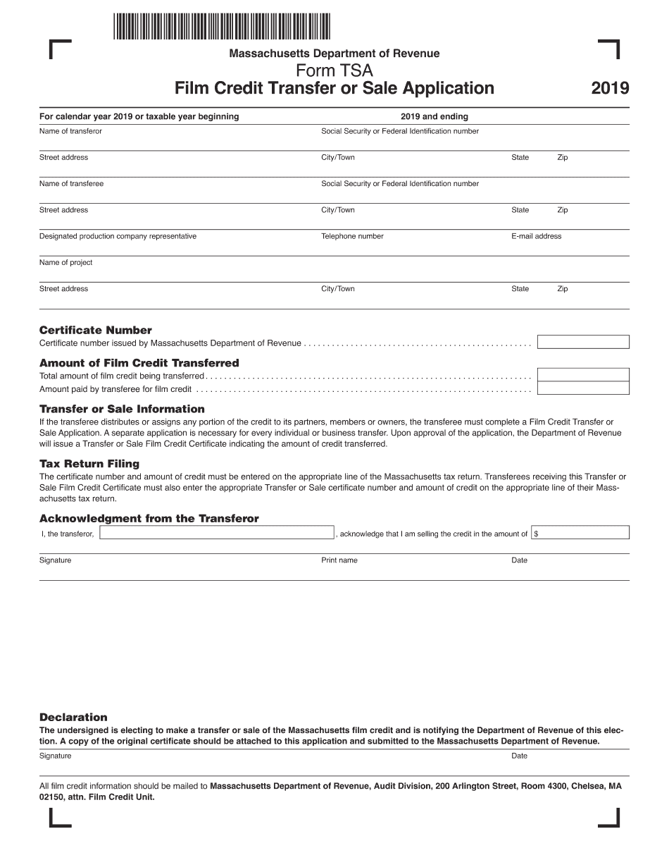  Tsa Application 2019