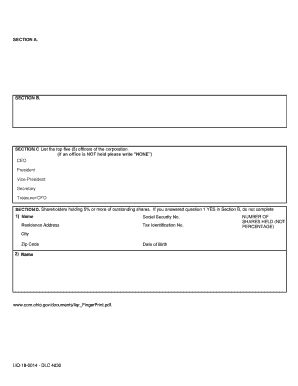  OfficerShareholder Disclosure Form 2019-2024