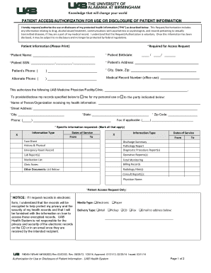  PATIENT ACCESSAUTHORIZATION for USE or DISCLOSURE of PATIENT INFORMATION 2018-2024