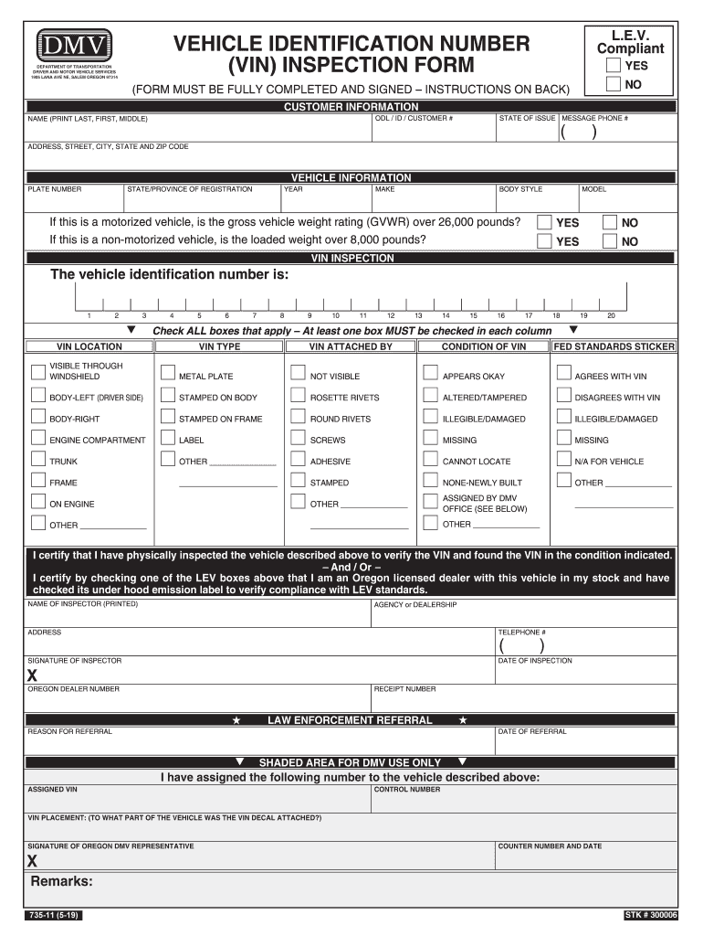  Vehicle Inspection Form Houston County Probate Court 2019-2024